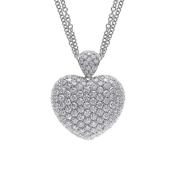 Diamond Pave` Heart- Large size