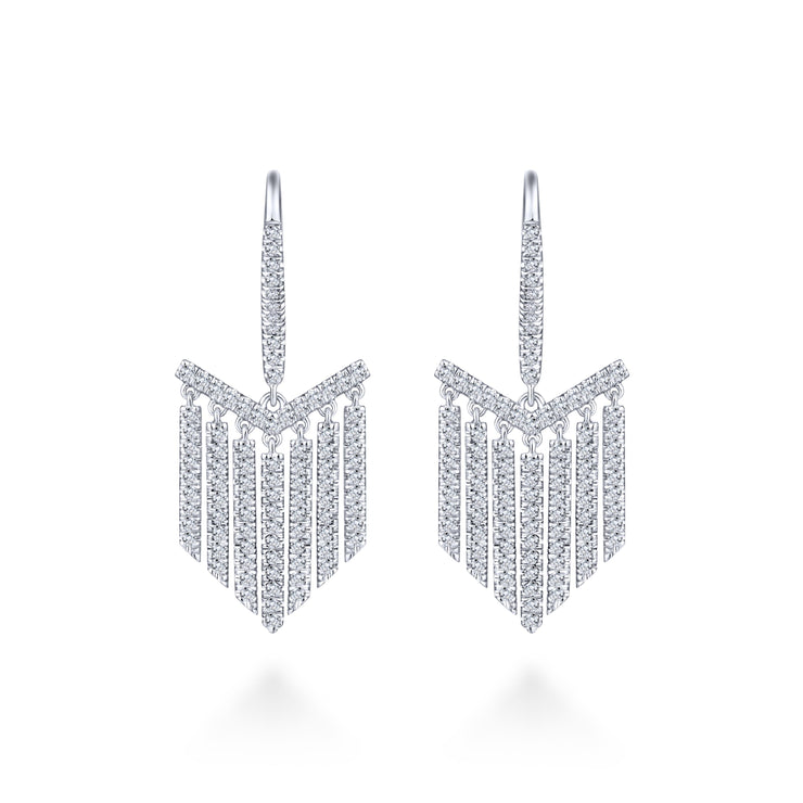 Diamond Fringe Design Earrings