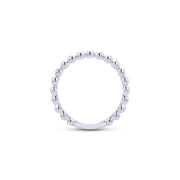 Dainty Stackable Beaded Design Ring
