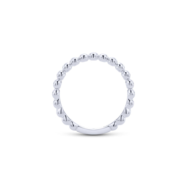 Dainty Stackable Beaded Design Ring