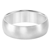 Low Dome Edge To Edge Carved Wedding Band