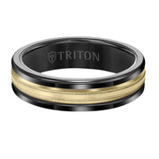 Beveled Milgrain Finish Round Edge Wedding Band