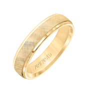 Comfort Fit, engraved wedding band with textured design, milgrain and rolled edges