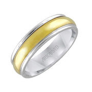 Mens two toned wedding band