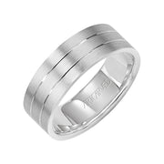 Comfort Fit, engraved wedding band