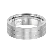 Comfort Fit, engraved wedding band