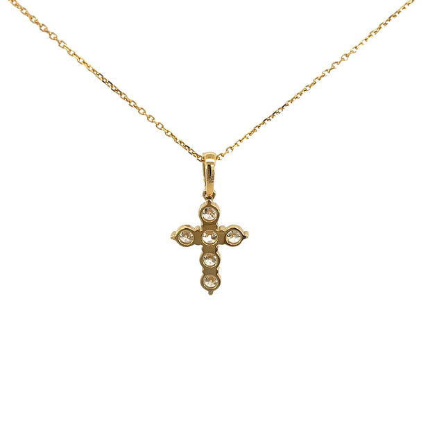 Diamond Cross Pendant & Chain