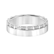 5mm Asymmetrical Baguette Diamond Eternity Band