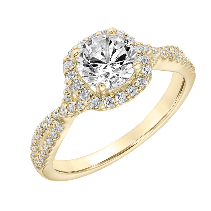 Contemporary Complete Love Engagement Ring
