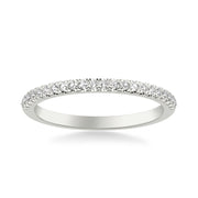 Classic Wedding Band with Round Diamonds