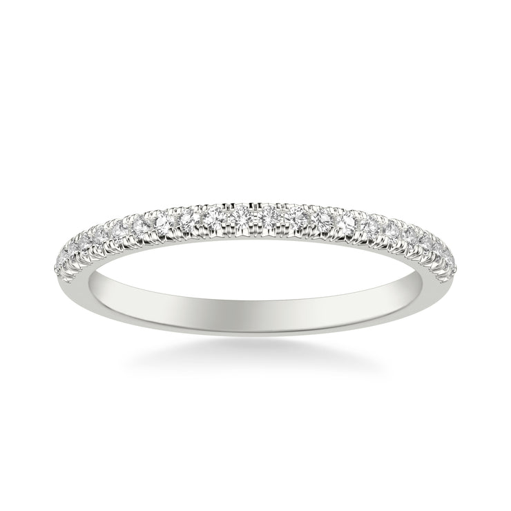 Classic Wedding Band with Round Diamonds