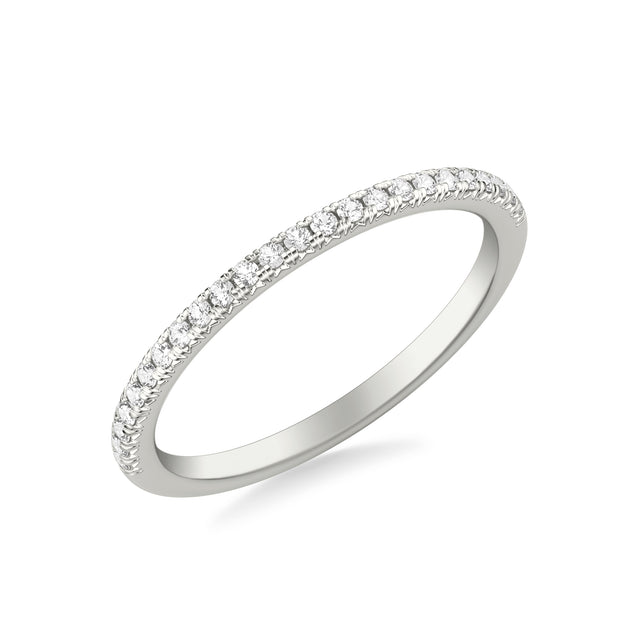 Classic Wedding Band with Round Diamonds