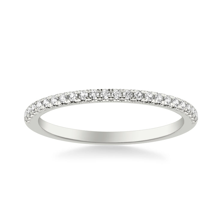 Classic Wedding Band with Round Diamonds