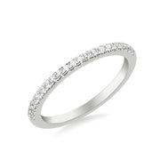 Classic Wedding Band with Round Diamonds