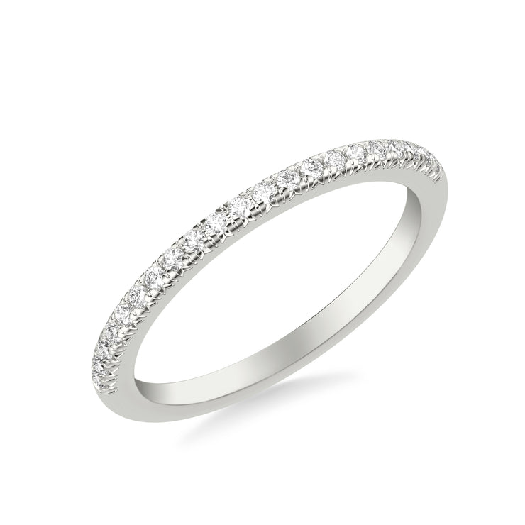 Classic Wedding Band with Round Diamonds