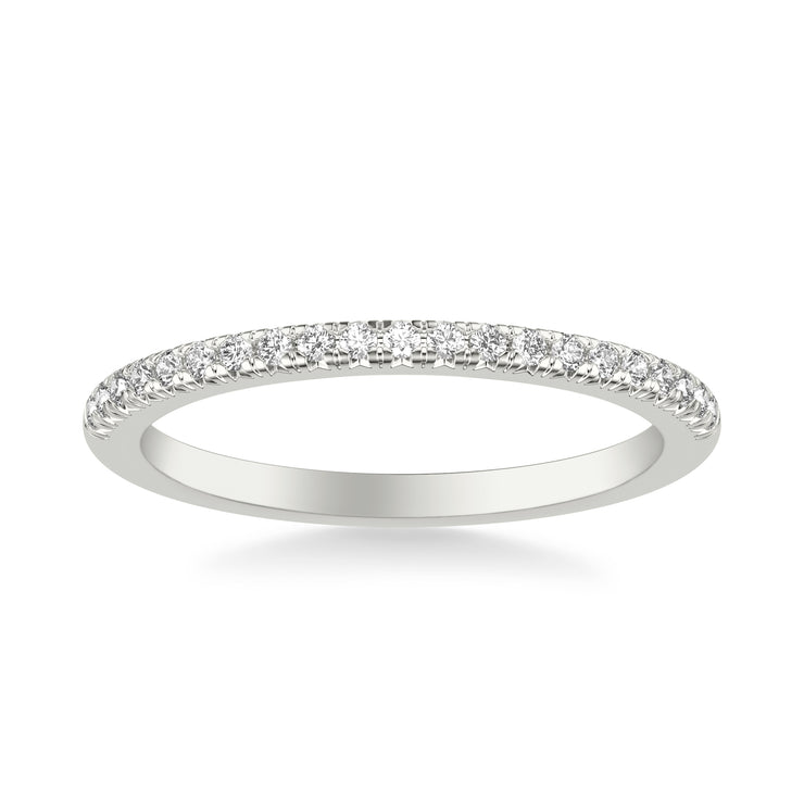 Classic Wedding Band with Round Diamonds