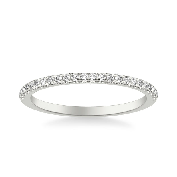 Classic Wedding Band with Round Diamonds
