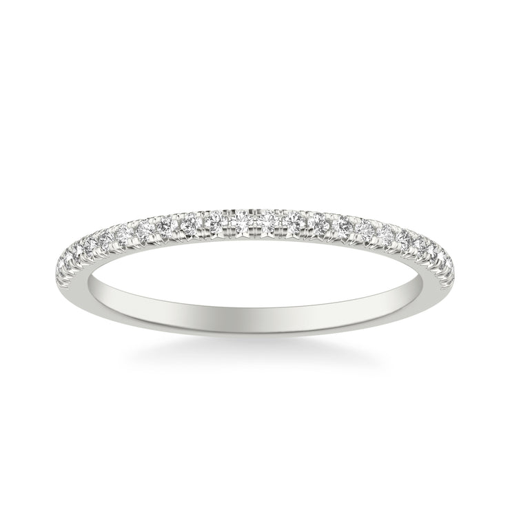 Classic Wedding Band with Round Diamonds