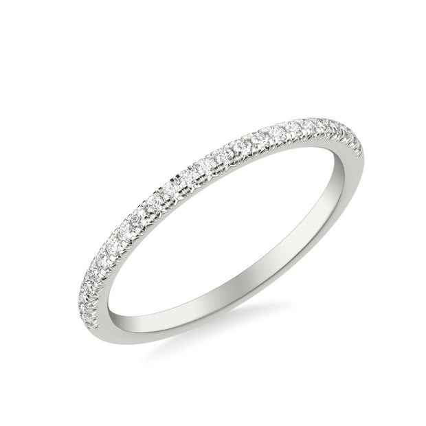 Classic Wedding Band with Round Diamonds