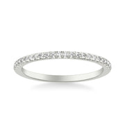 Classic Wedding Band with Round Diamonds