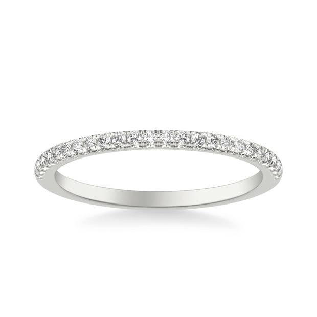 Classic Wedding Band with Round Diamonds