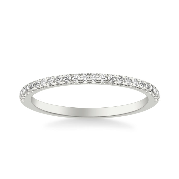 Classic Wedding Band with Round Diamonds