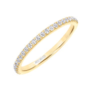 Classic Wedding Band with Round Diamonds