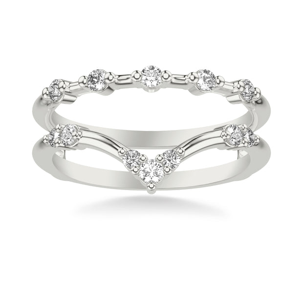 Contemporary Ring Enhancer with Diamonds