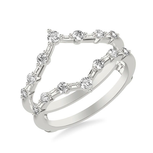 Contemporary Ring Enhancer with Diamonds