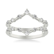 Contemporary Ring Enhancer with Diamonds