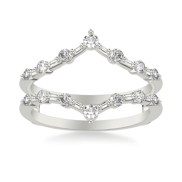 Contemporary Ring Enhancer with Diamonds