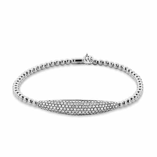 Stretchy Diamond Bar Bracelet