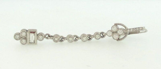 Judith Ripka18K White Gold/Diamond Dangle Earrings