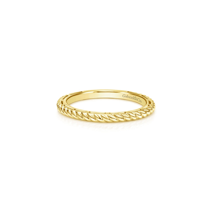 Dainty Stackable Rope Design Ring