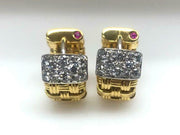 Roberto Coin Apassionata Huggy Earrings 18K/Diamonds