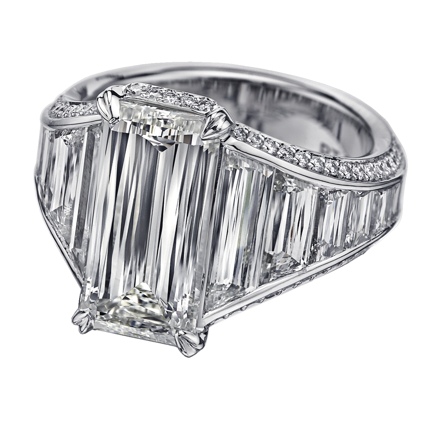 Emerald cut engagement ring Greis Jewelers
