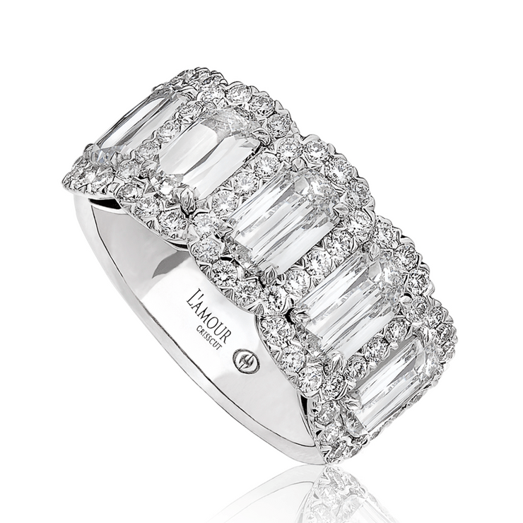 LAmour Crisscut Diamond Anniversary Band Greis Jewelers