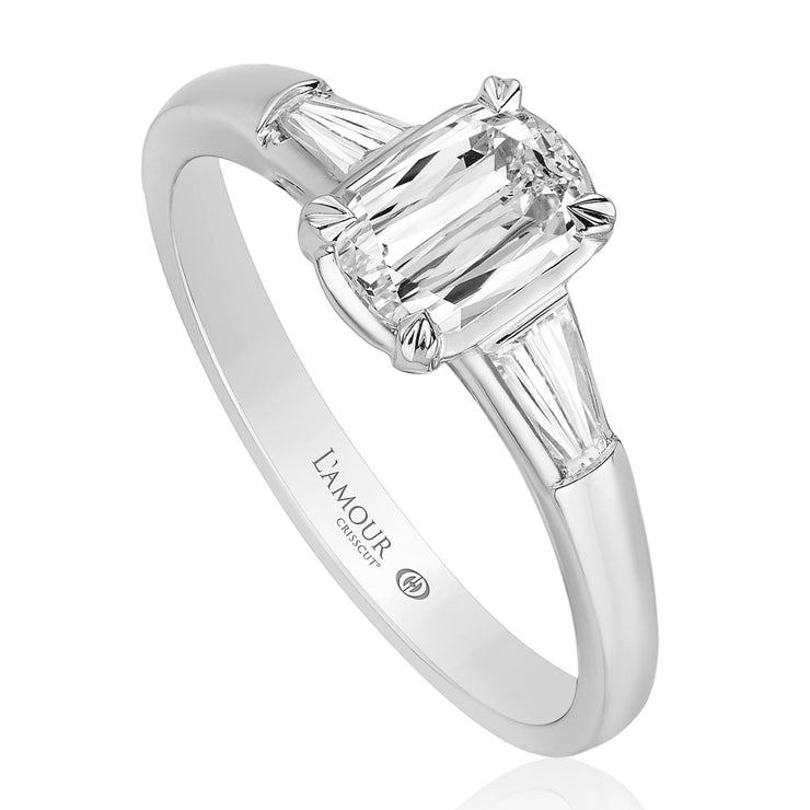 Christopher Designs LAmour Crisscut Diamond Engagement Ring