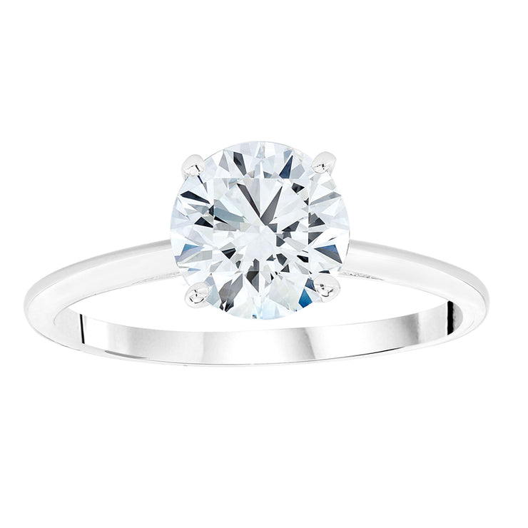 Round Brilliant Cut Diamond Solitaire in a Four Prong Setting